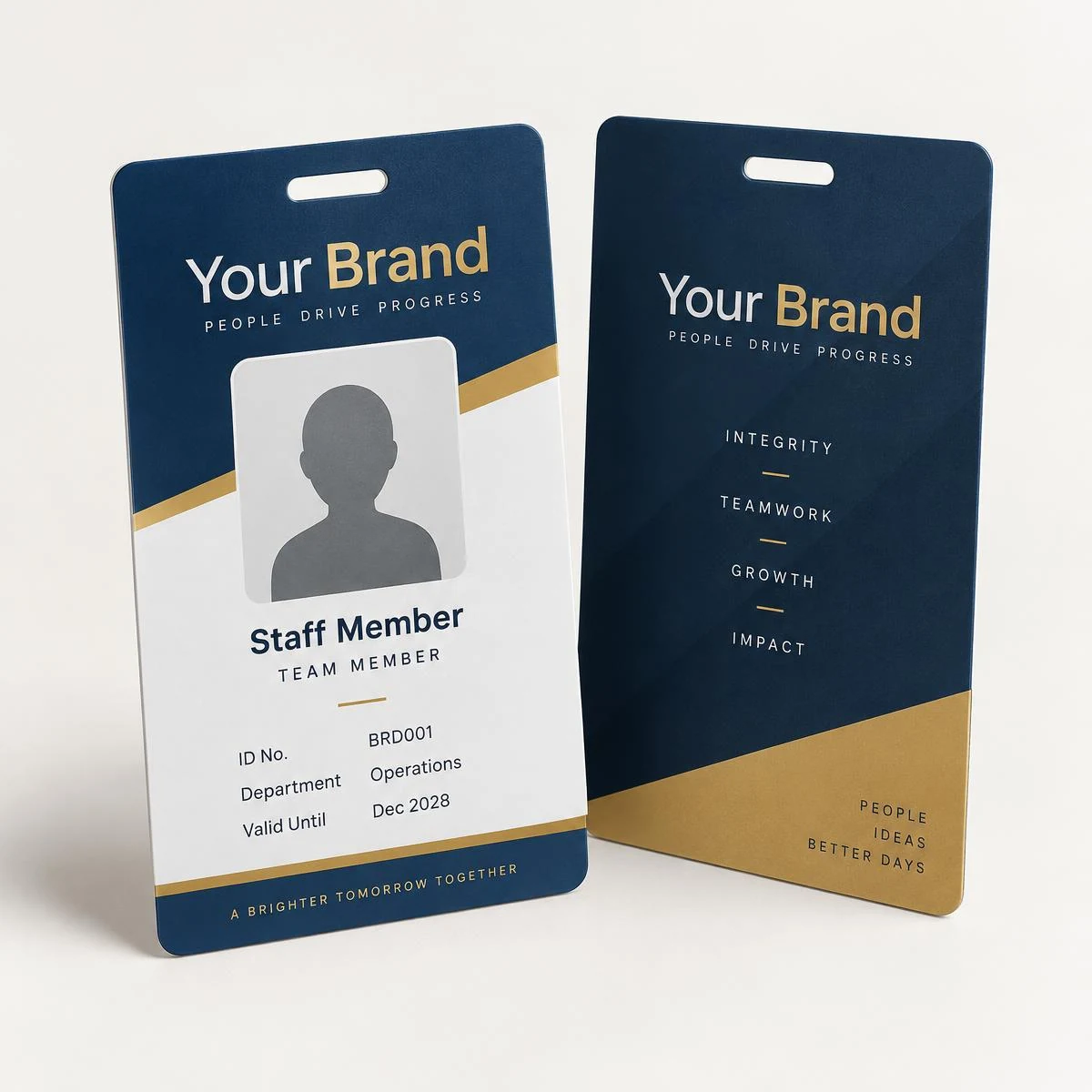 Portrait ID cards