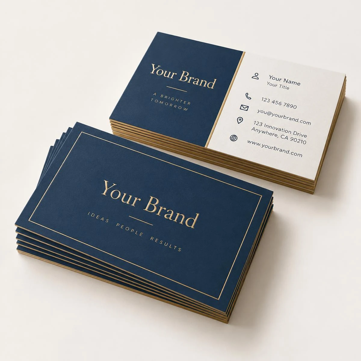 Two-sided business cards